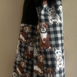 Dog theme scarf flannel unisex